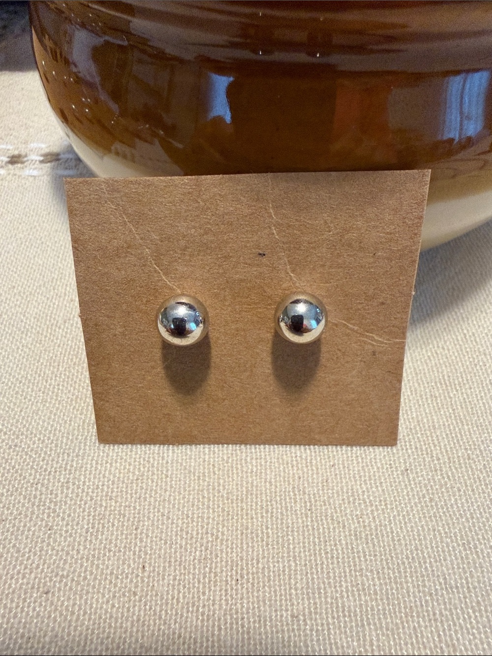 Silver Ball Stud Earrings - Classic Women Jewelry